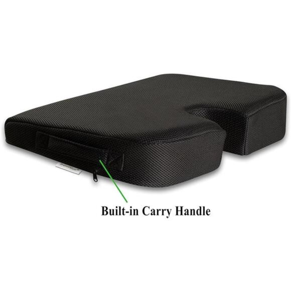 Memory Foam Seat Cushion Tailbone Support Coccyx Relief Chair Pad Large Medium F - Picture 6 of 7